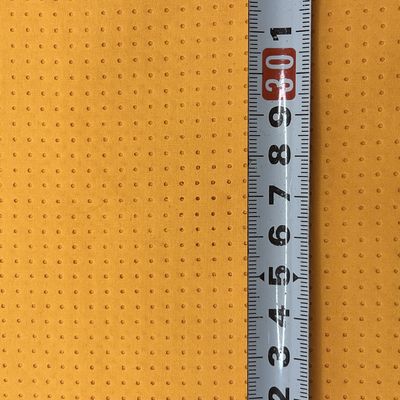 100% Poliéster 113gm Tela de calças de praia de twill escovado e perfurado