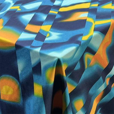 100D 145gsm Tecido simples de quatro lados Stretch Beach Pants Tecido impresso digital