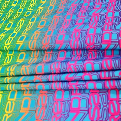 90 Polyester 10 Spandex Tecido Impresso Quatro lados Stretch Beach Pants Tecido