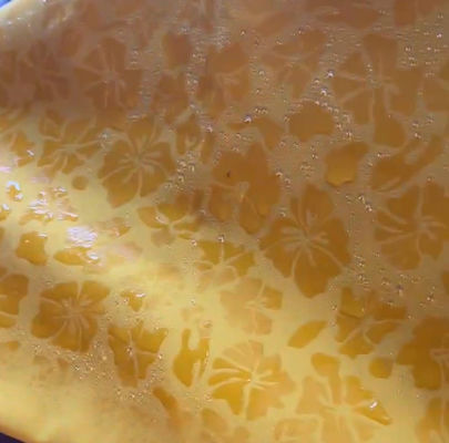 Tecido de pele de pêssego 100% de poliéster para calças de praia florais expostas à água