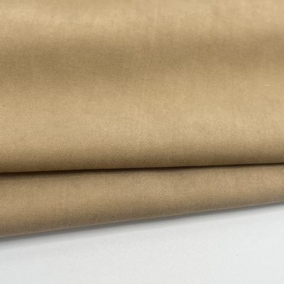 85% poliéster 15% nylon escovado Twill pêssego pele calças de praia tecido