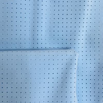 100% Poliéster 113gm Tela de calças de praia de twill escovado e perfurado