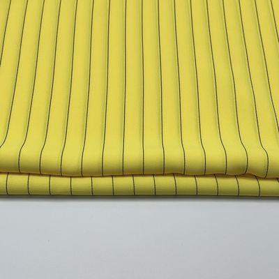 137 gm Tecido de seda composta SPH Amarelo Preto Elastico Tecido de seda listrado