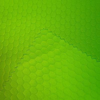 113gm Laminado Twill Pêssego Pele Veludo Cor Fluorescente 3D Embelezado Calças de Praia Tecido